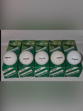 Vintage Condor Golf Balls Sleeve of 3 Code Name "S" New